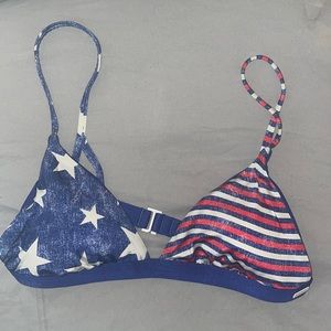 Roxy American flag Bikini Top